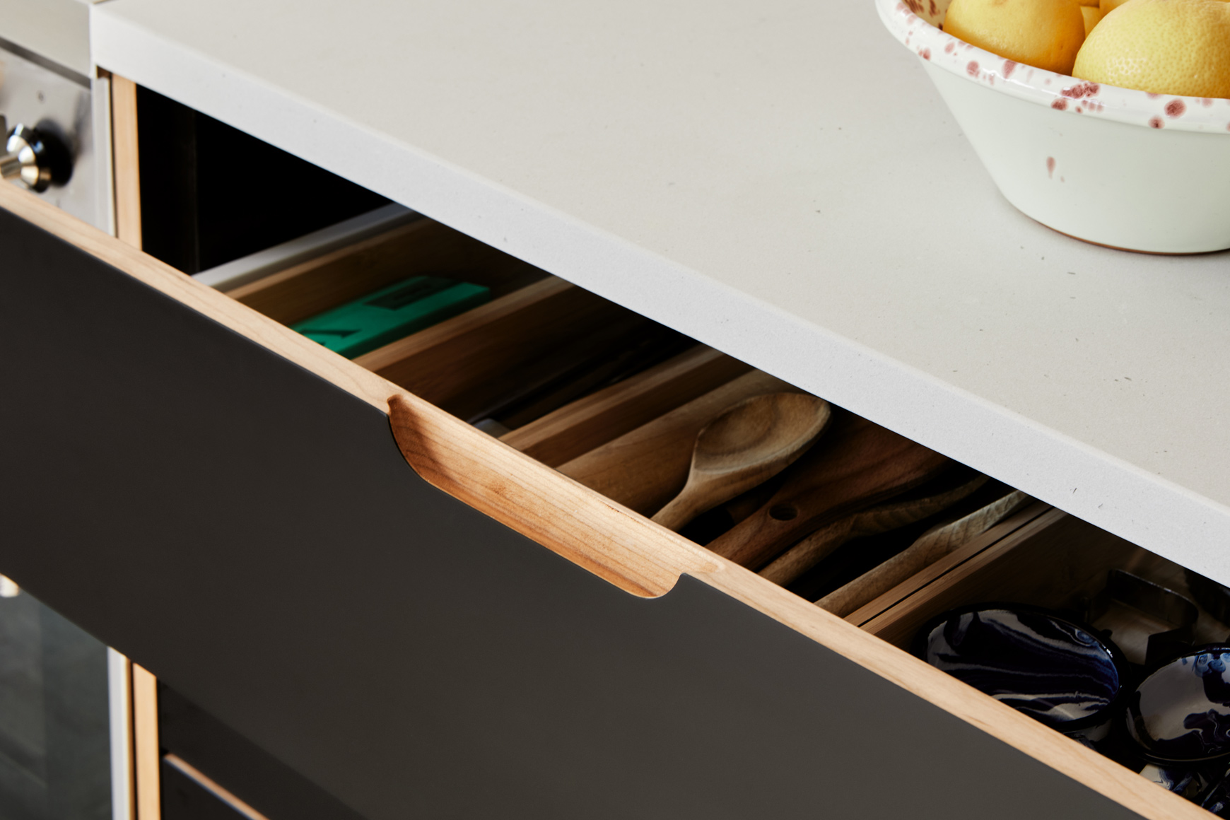 inside cutlery drawer