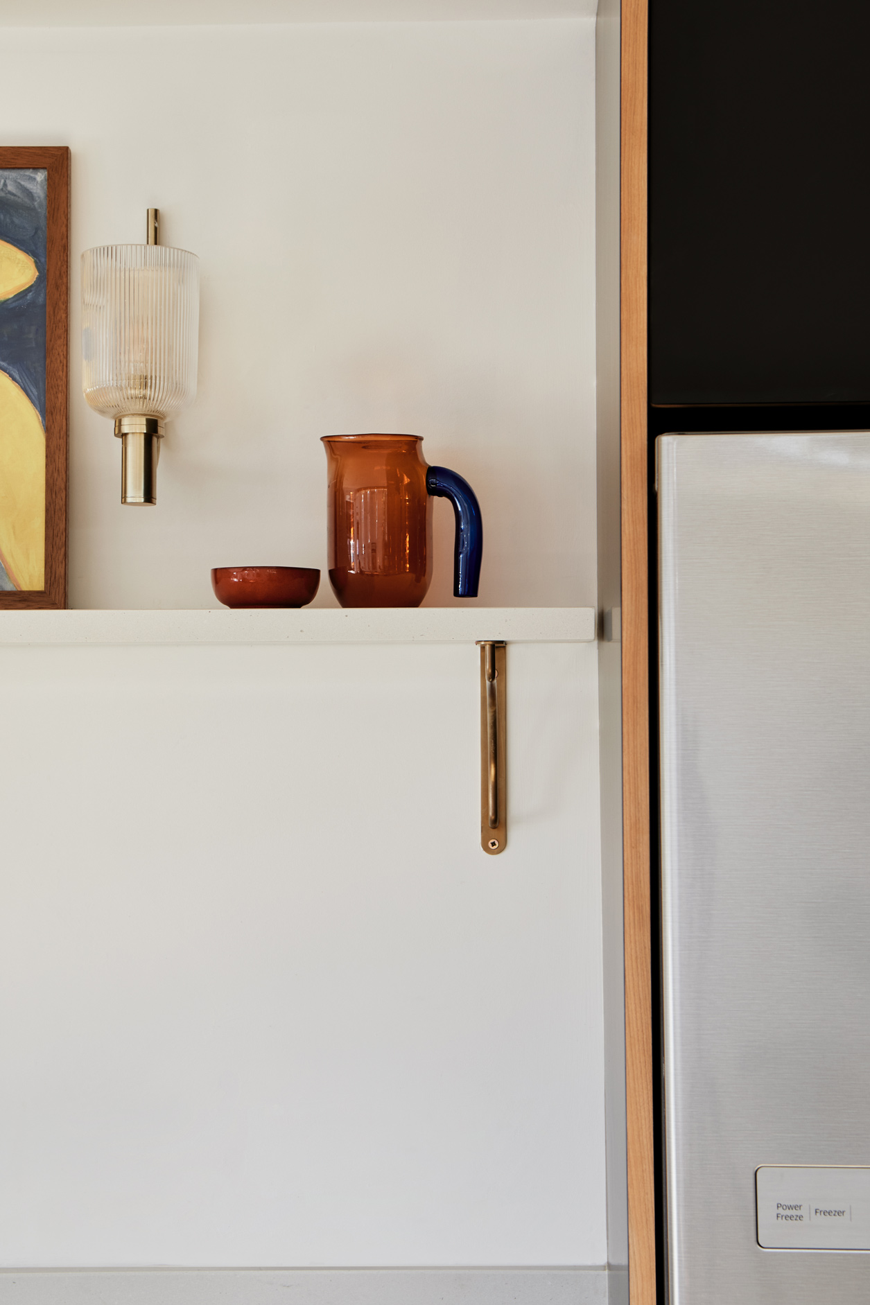 shelf and jug