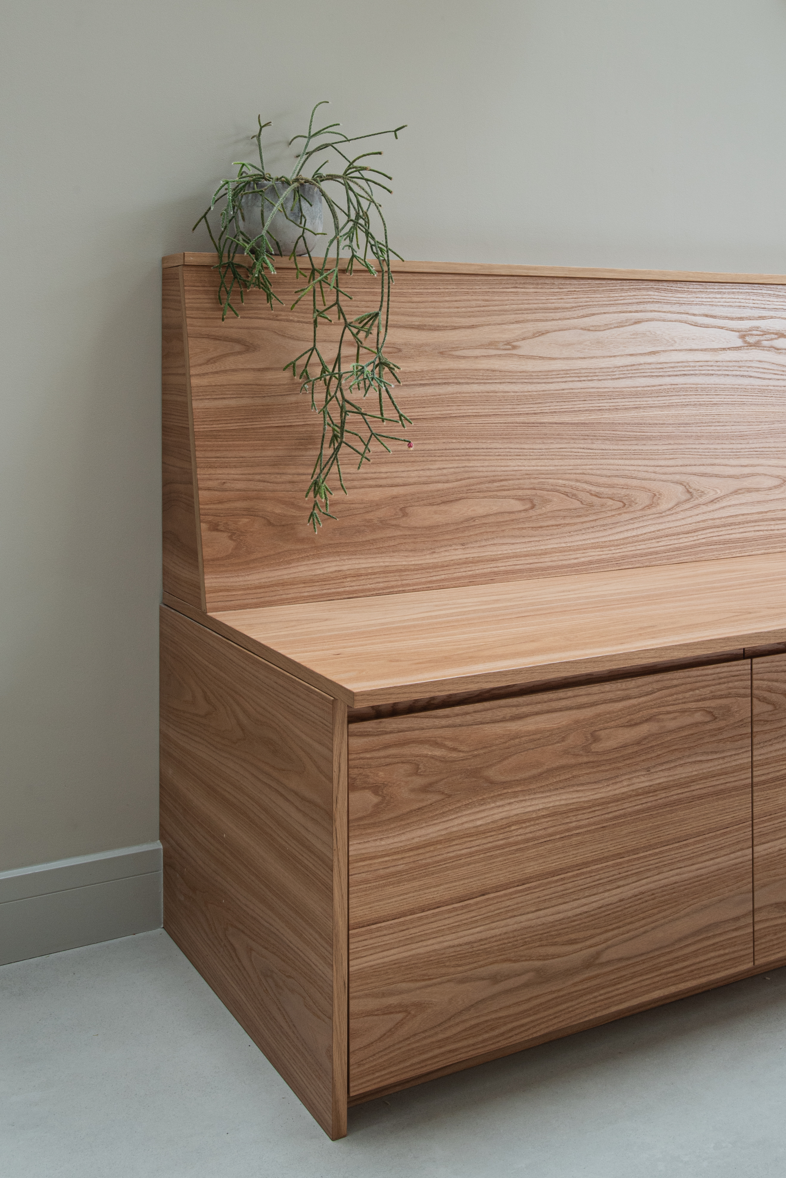 wood kitchen seat