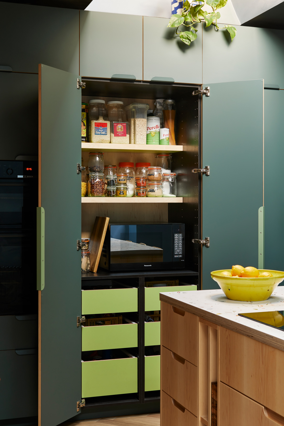 open kitchen larder