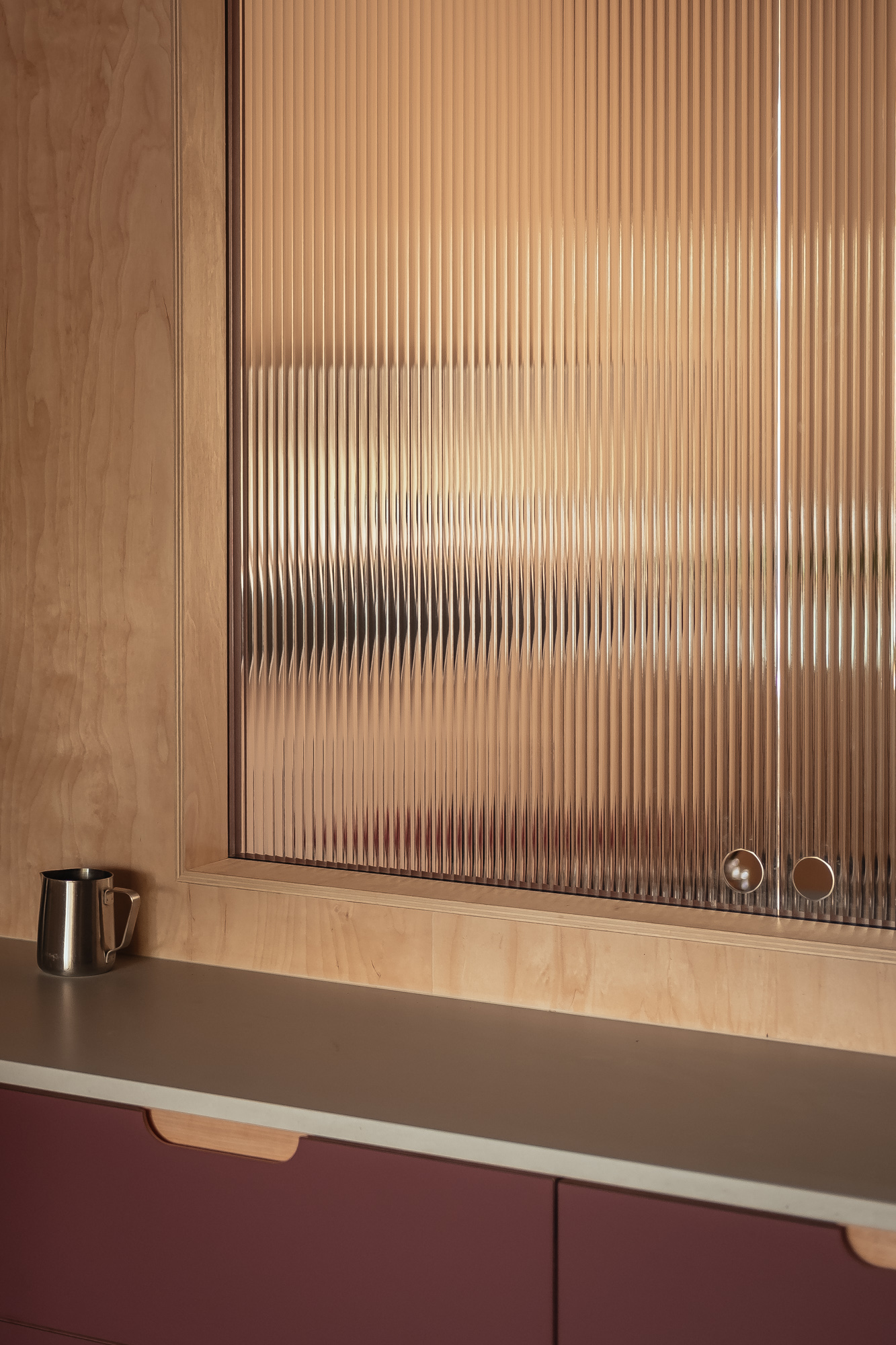 reeded glass hatch